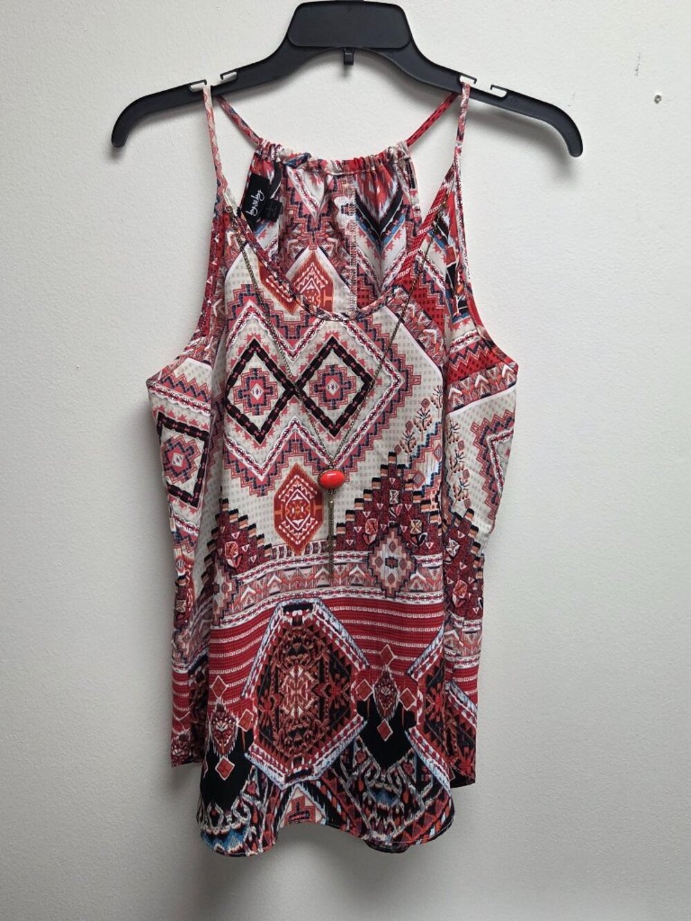 Women's Large by & by camisole with attached necklace